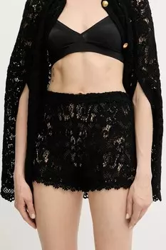 Хлопковые шорты Twinset, черный