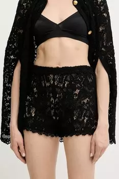 Хлопковые шорты Twinset, черный