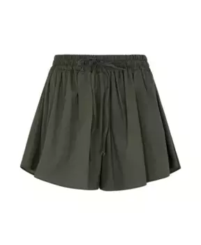 Хлопковые шорты в стиле милитари с кулиской Me-Fui, зеленый