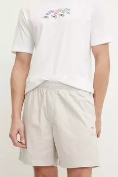 Хлопковые шорты Wabash Adidas Originals, бежевый