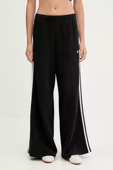 Хлопковые спортивные брюки 3-Stripes Adidas Originals, черный