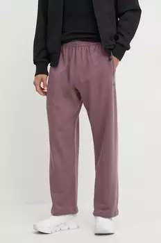 Хлопковые спортивные брюки Adidas Originals, розовый