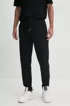 Хлопковые спортивные брюки Armani Exchange, черный