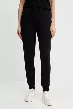 Хлопковые спортивные брюки Armani Exchange, черный
