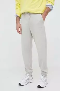 Хлопковые спортивные брюки Armani Exchange, серый
