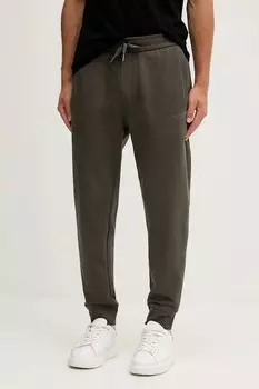 Хлопковые спортивные брюки Armani Exchange, зеленый