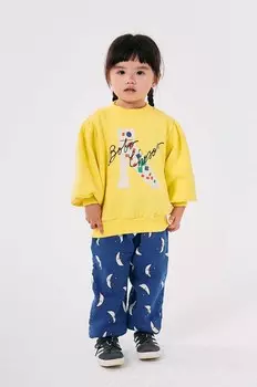 Хлопковые спортивные брюки Bobo Choses для мальчиков и девочек Beneath The Moon, синий