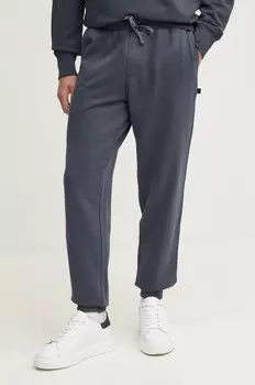 Хлопковые спортивные брюки Calvin Klein Jeans, серый