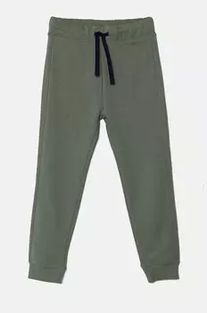 Хлопковые спортивные брюки для мальчиков United Colors of Benetton, зеленый