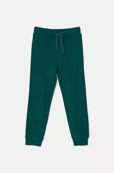 Хлопковые спортивные брюки для мальчиков United Colors of Benetton, зеленый