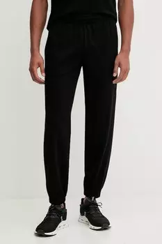Хлопковые спортивные брюки Ea7 Emporio Armani, черный