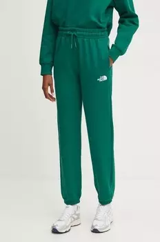 Хлопковые спортивные брюки Essential Jogger The North Face, зеленый