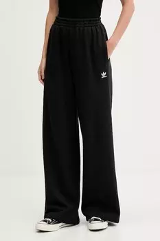 Хлопковые спортивные брюки Essentials Adidas Originals, черный