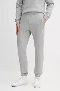 Хлопковые спортивные брюки Essentials Adidas Originals, серый