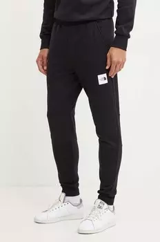 Хлопковые спортивные брюки Fine Pant The North Face, черный