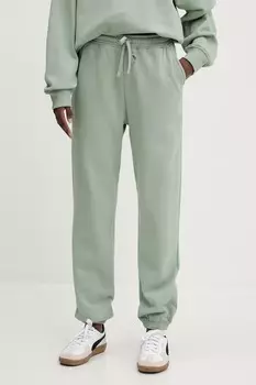 Хлопковые спортивные брюки Herschel, зеленый