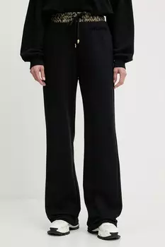 Хлопковые спортивные брюки Just Cavalli, черный