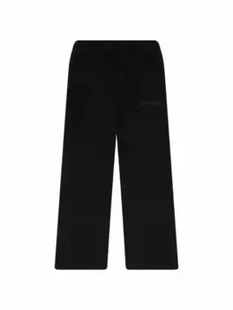 Хлопковые спортивные брюки Max&Co, черный