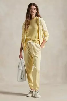 Хлопковые спортивные брюки Polo Ralph Lauren, желтый