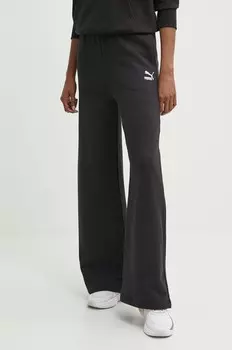 Хлопковые спортивные брюки Puma BETTER CLASSIC, черный