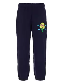 Хлопковые спортивные брюки с графическим принтом ICECREAM, синий