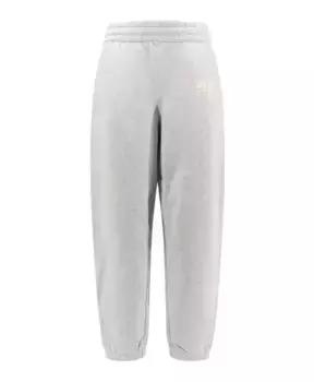 Хлопковые спортивные брюки с логотипом Alexander Wang, серый
