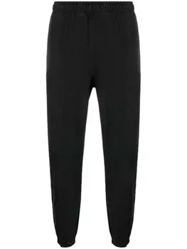 Хлопковые спортивные брюки с логотипом Paura, черный