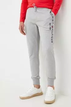 Хлопковые спортивные брюки Tommy Hilfiger, серый