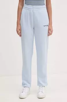 Хлопковые спортивные брюки Tommy Hilfiger, синий
