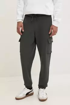 Хлопковые спортивные брюки Tommy Jeans, серый