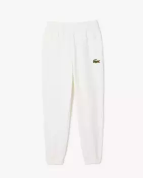 Хлопковые спортивные брюки унисекс Lacoste, белый