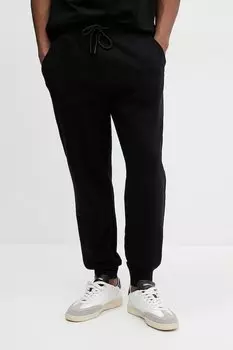 Хлопковые спортивные брюки United Colors Of Benetton, черный