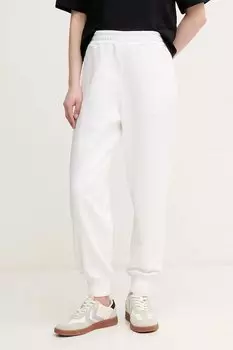 Хлопковые спортивные брюки United Colors Of Benetton, белый