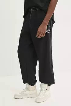 Хлопковые спортивные брюки Wabash Adidas Originals, черный