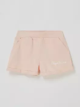 Хлопковые спортивные шорты, модель "Роземери" Pepe Jeans, розовый