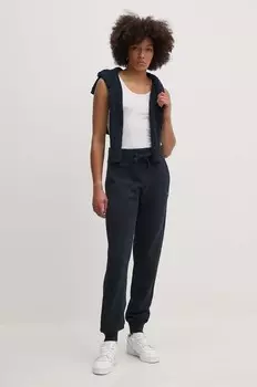 Хлопковые спортивные штаны Aeronautica Militare, темно-синий