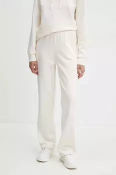 Хлопковые спортивные штаны Armani Exchange, бежевый