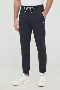 Хлопковые спортивные штаны BOSS BOSS GREEN Boss, темно-синий