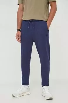 Хлопковые спортивные штаны Boss Orange, темно-синий