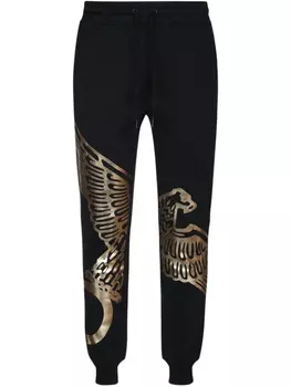 Хлопковые спортивные штаны Boy London, черный