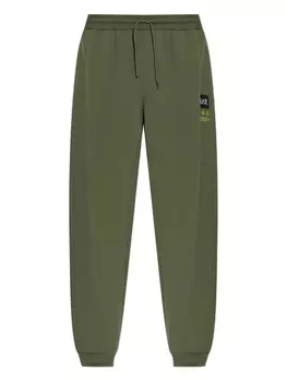 Хлопковые спортивные штаны Ea7 Emporio Armani, зеленый