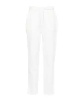 Хлопковые спортивные штаны Emporio Armani, белый