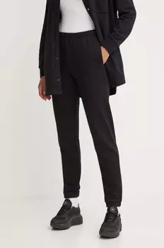 Хлопковые спортивные штаны Guess RGINE, черный