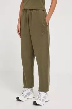 Хлопковые спортивные штаны HUGO Hugo, зеленый