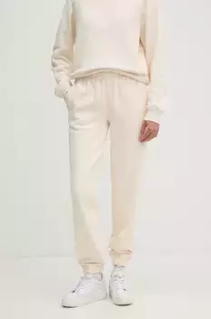 Хлопковые спортивные штаны Lacoste, бежевый