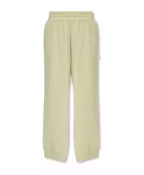 Хлопковые спортивные штаны Mm6 Maison Margiela, зеленый