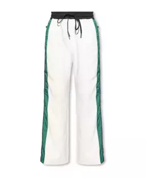 Хлопковые спортивные штаны Moncler, бежевый