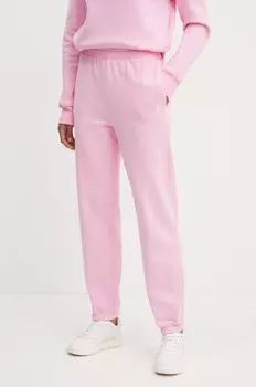 Хлопковые спортивные штаны Patrizia Pepe, розовый