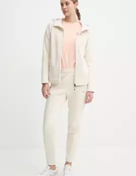 Хлопковые спортивные штаны Puma, бежевый