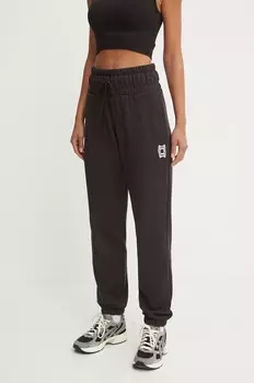 Хлопковые спортивные штаны Puma, черный